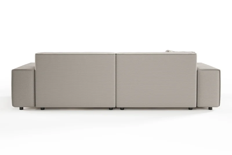 KAWOLA Sofa RANI 3-Sitzer Cord steingrau