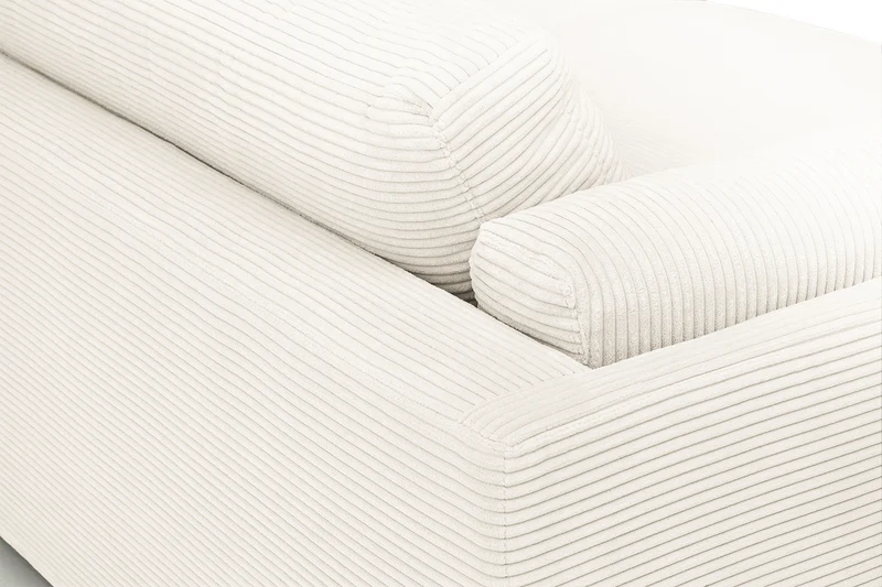 KAWOLA Big Sofa RAINA Cord cremeweiß