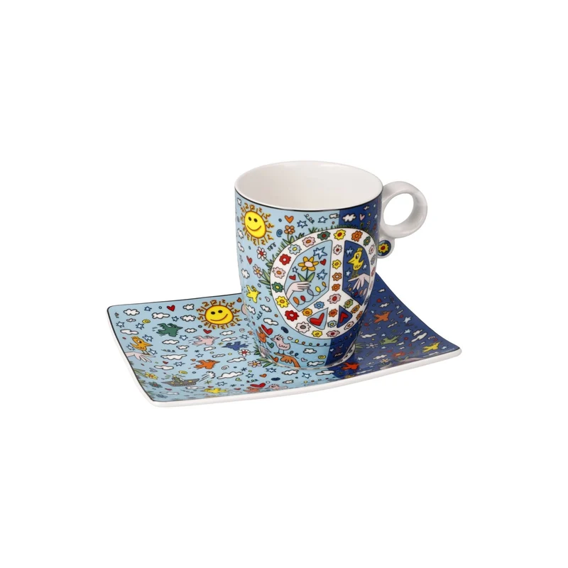 Goebel Pop Art James Rizzi Künstlertasse 'Give Peace a Chance' 2023