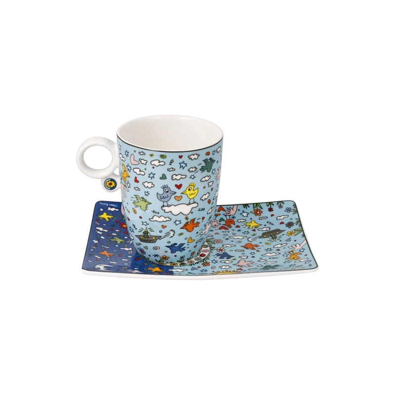 Goebel Pop Art James Rizzi Künstlertasse 'Give Peace a Chance' 2023