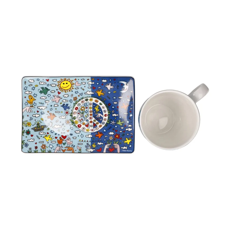 Goebel Pop Art James Rizzi Künstlertasse 'Give Peace a Chance' 2023