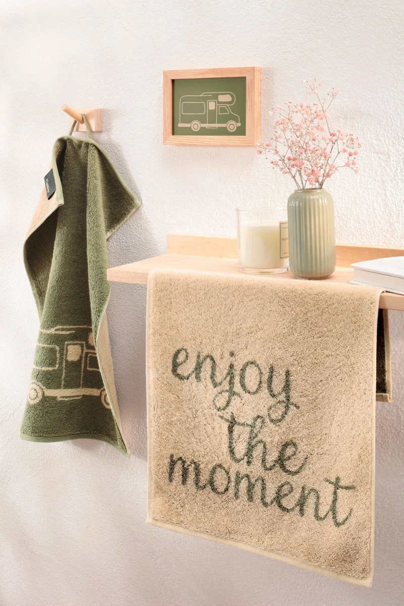 Cawö - Postcard Towels, enjoy the moment, 30/50cm