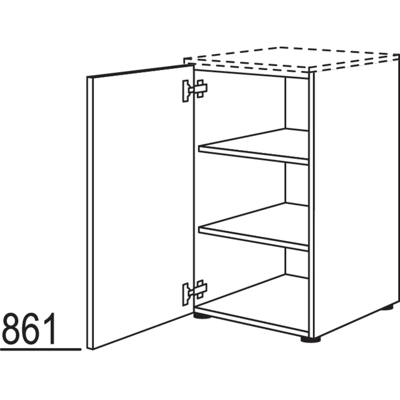nobilia Sideboard in Echtholz-Furnier SEF45-86 45 cm