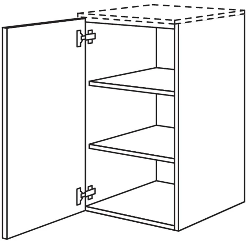 nobilia Unterschrank in Echtholz- Furnier BUEF45-86 45 cm