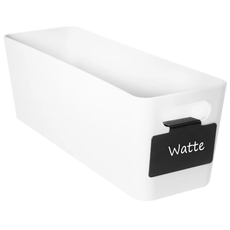 Ordnungsbox - 30x10x10cm - 2 Liter - mit Beschriftungsclip Ordnungskorb Schubladenorganizer Organizerbox Ordnungssystem