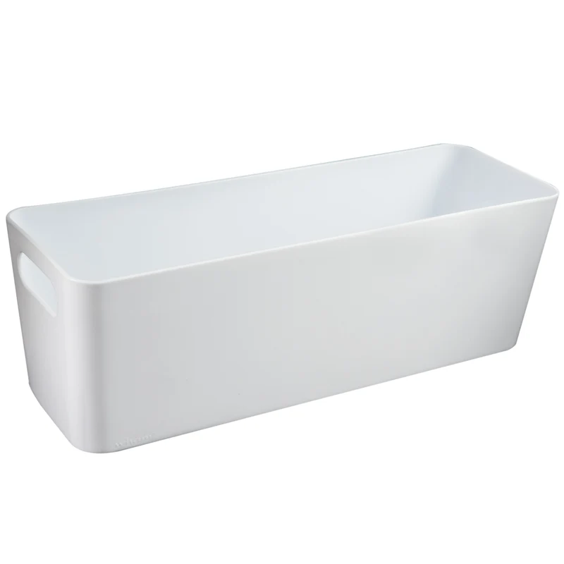 Ordnungsbox - 30x10x10cm - 2 Liter - mit Beschriftungsclip Ordnungskorb Schubladenorganizer Organizerbox Ordnungssystem