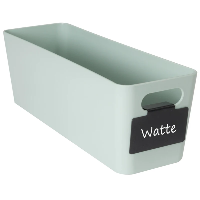 Ordnungsbox - 30x10x10cm - 2 Liter - mit Beschriftungsclip Ordnungskorb Schubladenorganizer Organizerbox Ordnungssystem