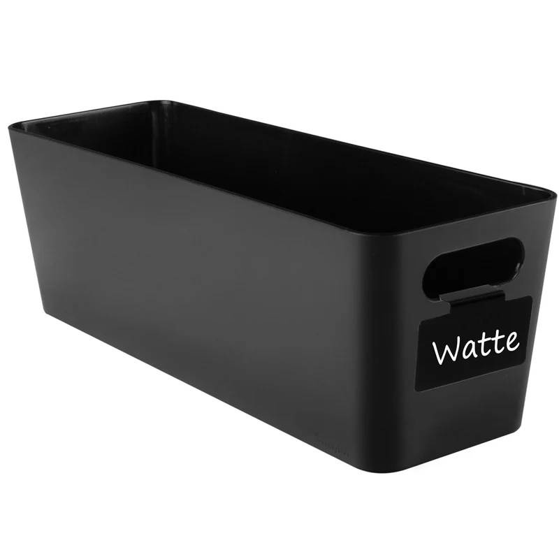 Ordnungsbox - 30x10x10cm - 2 Liter - mit Beschriftungsclip Ordnungskorb Schubladenorganizer Organizerbox Ordnungssystem