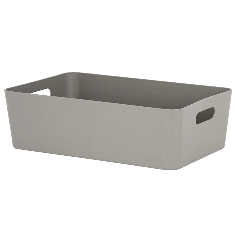 Ordnungsbox - Lederoptik - 39,5 x 24,5 cm - Schubladenorganizer Ordnungskorb Organizerbox - Ordnungssystem