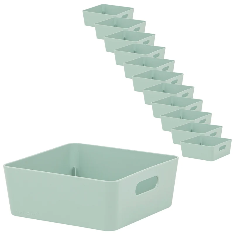 Ordnungsbox - 15x15x6cm - 1 Liter - Schubladenorganizer Ordnungskorb Organizerbox Ordnungssystem