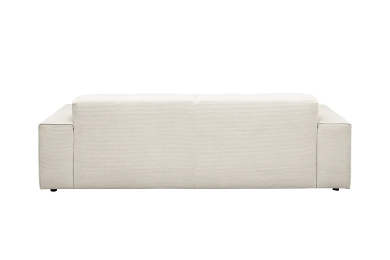 KAWOLA Sofa RANI 3-Sitzer Feincord weiß