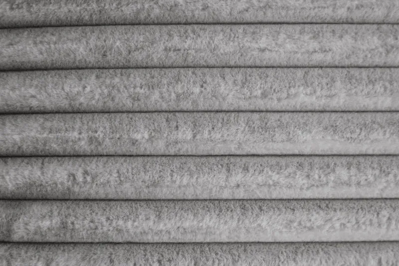 KAWOLA Hocker WIOLO SOFT Sitzelement für Modulsofa Weicher Breitcord grau
