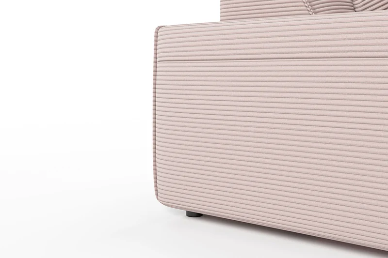KAWOLA Sofa RANI 3-Sitzer Cord rosa