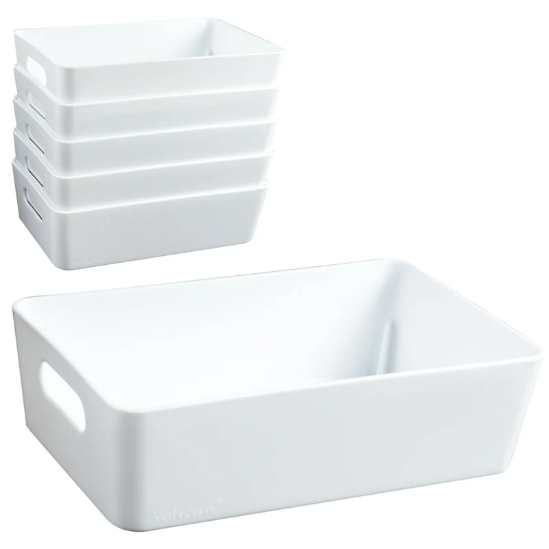 Ordnungsbox - 20x12,5x6cm - 1,2 Liter - Schubladenorganizer Ordnungskorb Organizerbox Ordnungssystem