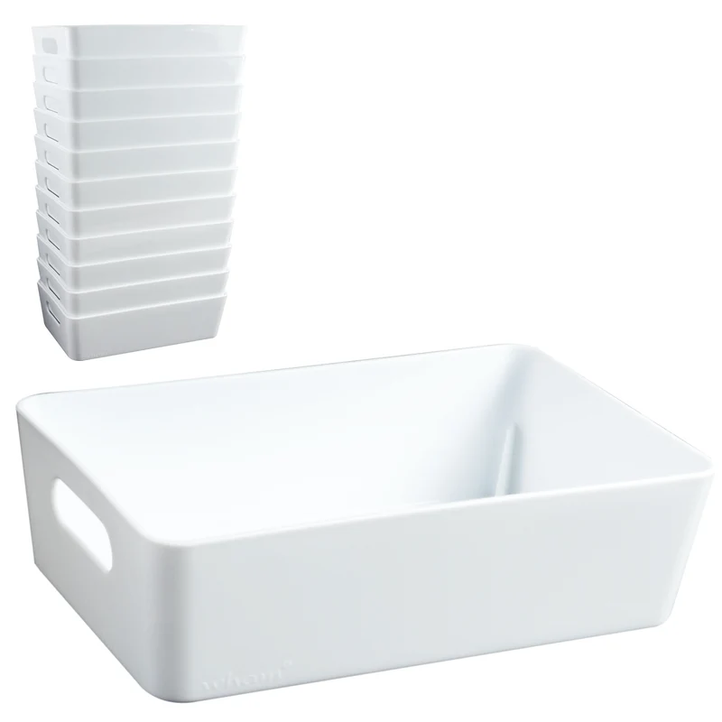 Ordnungsbox - 20x12,5x6cm - 1,2 Liter - Schubladenorganizer Ordnungskorb Organizerbox Ordnungssystem