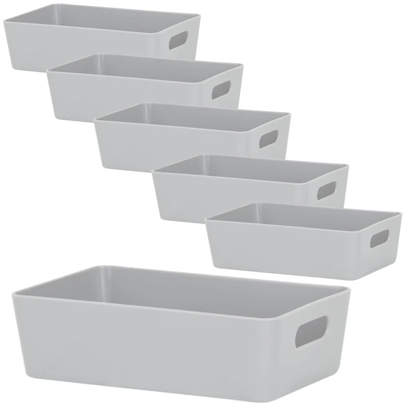 Ordnungsbox - 20x12,5x6cm - 1,2 Liter - Schubladenorganizer Ordnungskorb Organizerbox Ordnungssystem