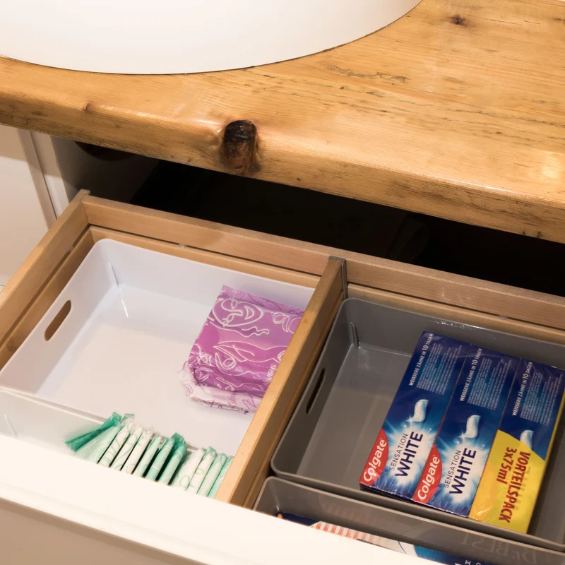 Ordnungsbox DINA5 - 25x20x6cm - 2,6 Liter Schubladenorganizer Ordnungskorb Organizerbox