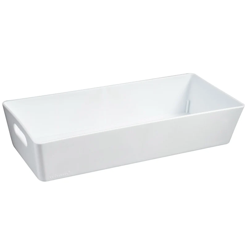 Ordnungsbox - 25x10,5x5cm - 1 Liter - Schubladenorganizer Ordnungskorb Ordnungssystem Kunststoff Schublade