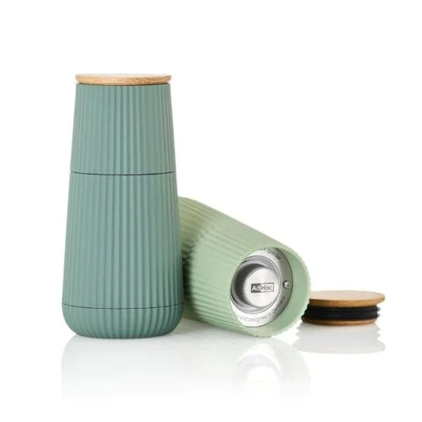 AdHoc, Pfeffer- und Salzmühle Set, Scape, Farbe dark green & light green