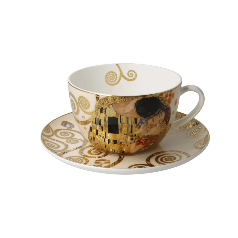 Gustav Klimt - Der Kuss, Goebel, Milchkaffeetasse, 2024