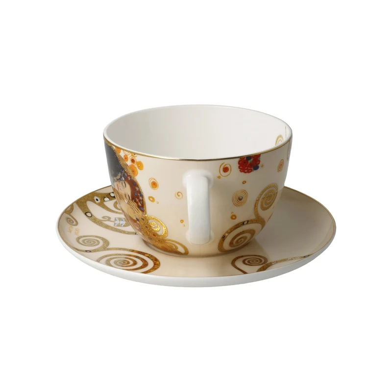 Gustav Klimt - Der Kuss, Goebel, Milchkaffeetasse, 2024