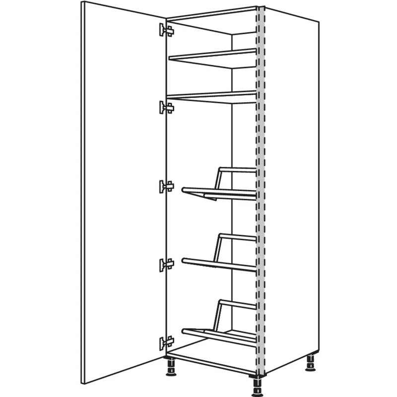 nobilia XL-Hochschrank für Getränkekisten NHSGTKF60-1X 60 cm