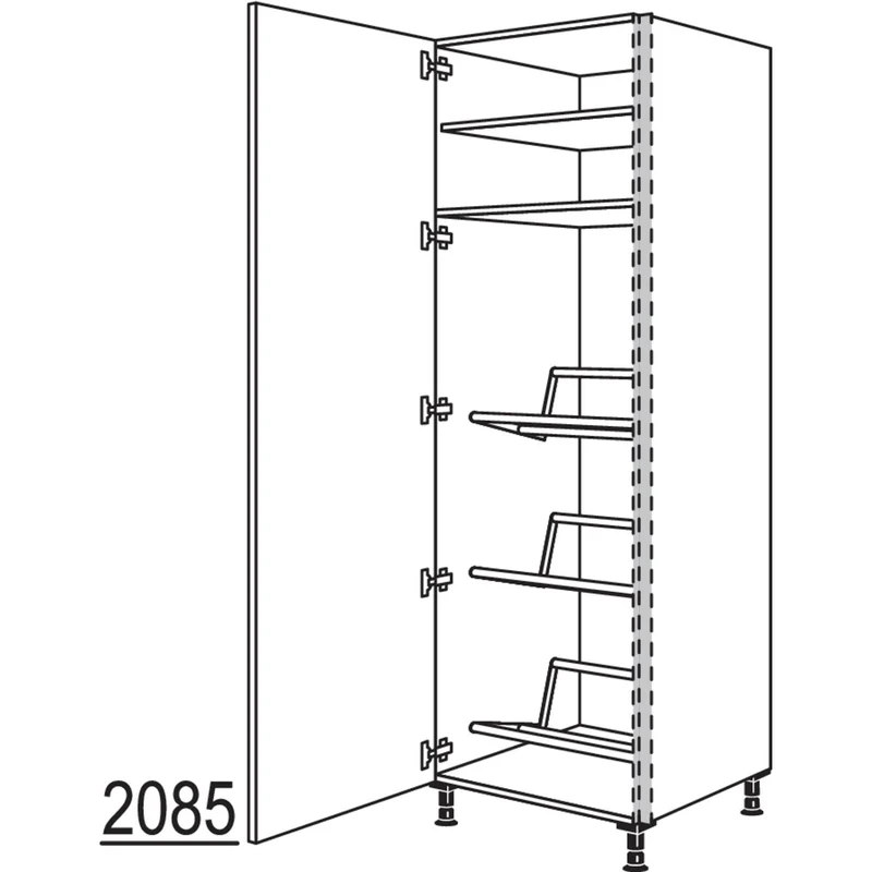 nobilia XL-Hochschrank für Getränkekisten NHSGTKF60-1X 60 cm