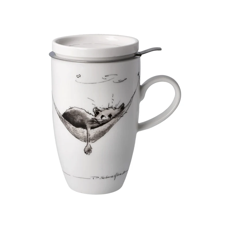 Standard - Peter Schnellhardt - Mittagspause - Teetasse mit Deckel und Sieb