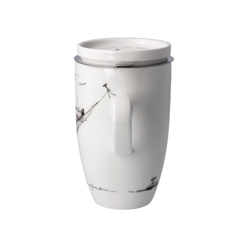 Standard - Peter Schnellhardt - Mittagspause - Teetasse mit Deckel und Sieb