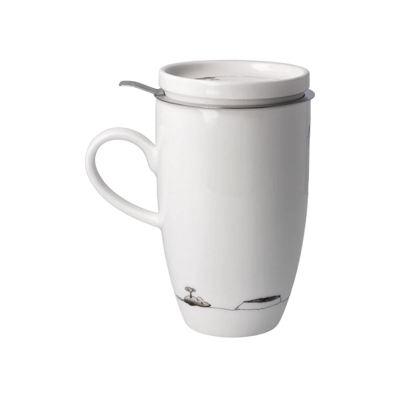 Standard - Peter Schnellhardt - Mittagspause - Teetasse mit Deckel und Sieb