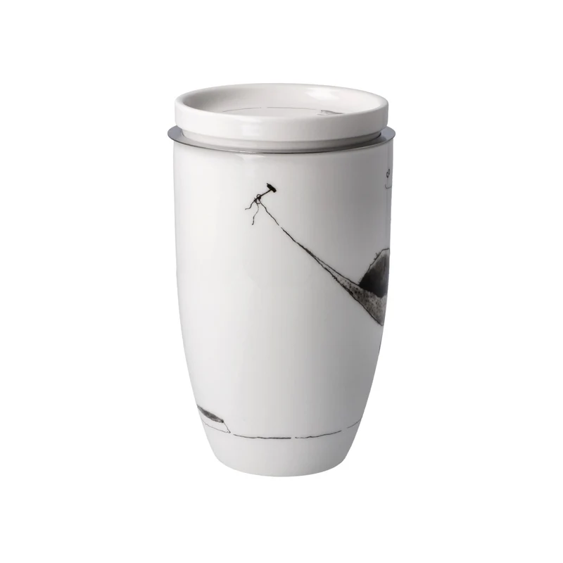 Standard - Peter Schnellhardt - Mittagspause - Teetasse mit Deckel und Sieb