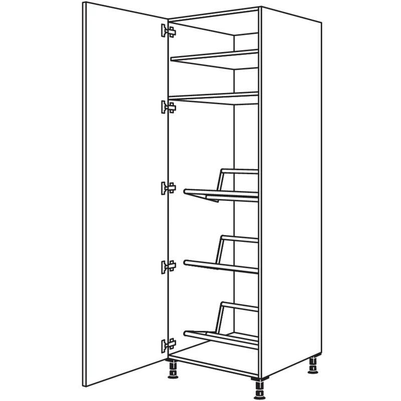 nobilia XL-Hochschrank für Getränkekisten HGTKF60-1X 60 cm