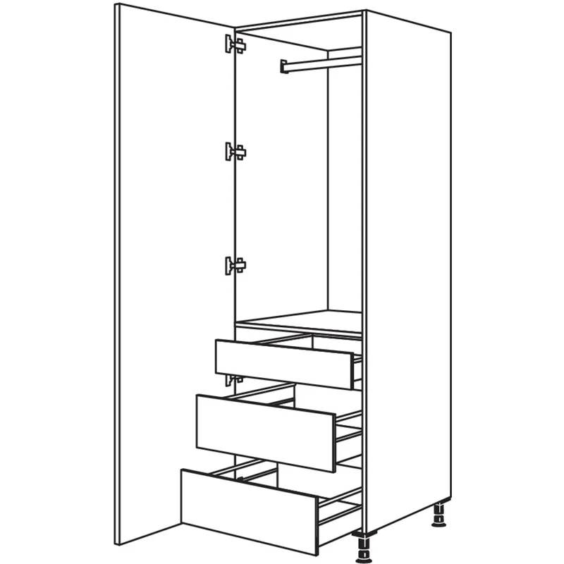 nobilia XL-Garderobenschrank HWGIAF40-1X 40 cm