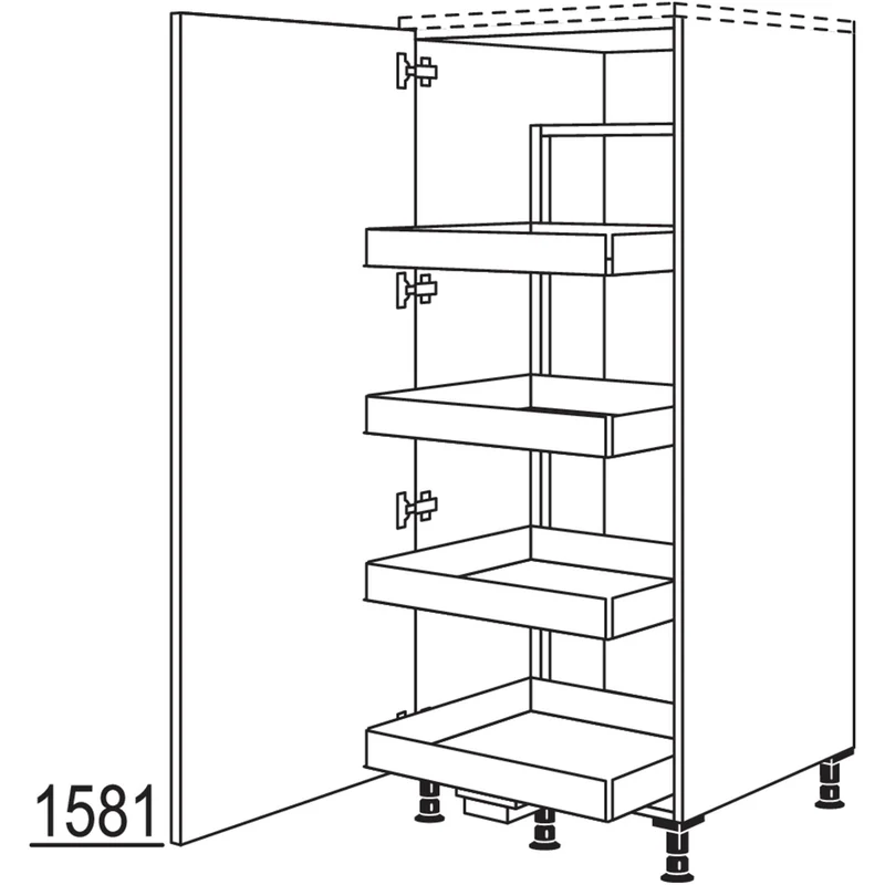 nobilia XL-Highboard Cargo HCF50-X 50 cm