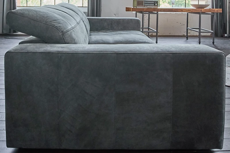 Sofa Ledersofa GIGANT 4 Sitzer Leder nobile anthrazit