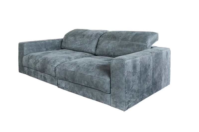 Sofa Ledersofa GIGANT 4 Sitzer Leder nobile anthrazit
