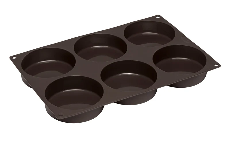 LURCH FlexiForm BurgerBun Size M Ø8,5cm 6fach braun
