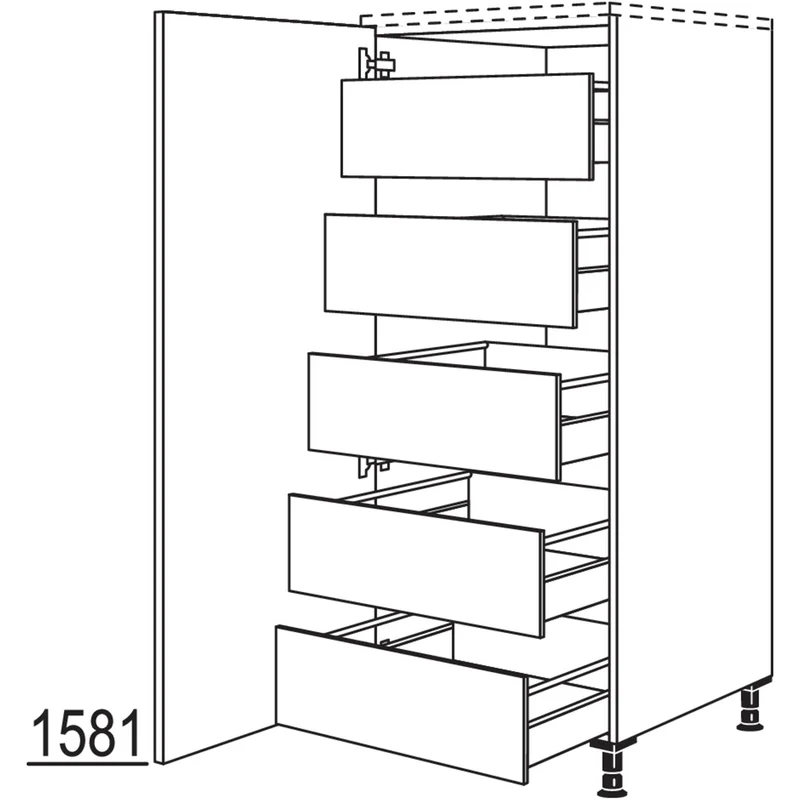 nobilia XL-Highboard HIF40-X 40 cm