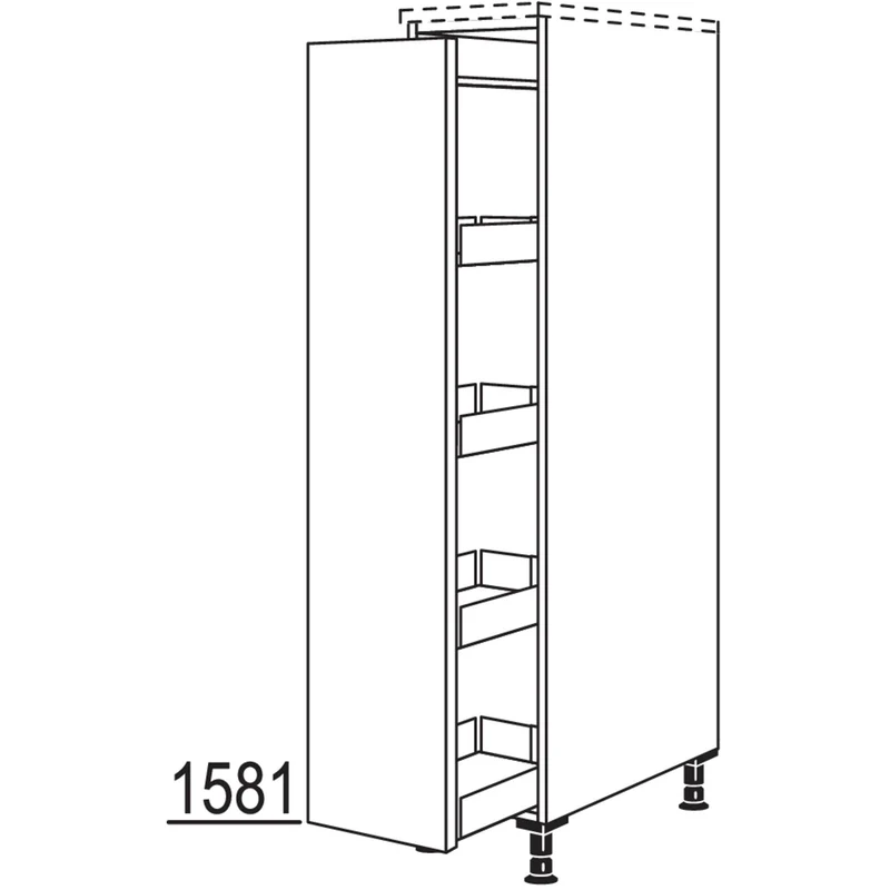 nobilia XL-Highboard Apothekerschrank HAF30-X 30 cm