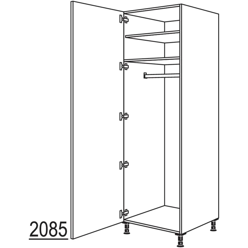 nobilia XL-Garderobenschrank HWGF40-1X 40 cm