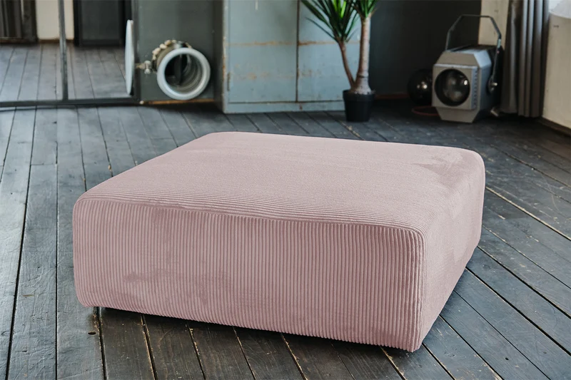 KAWOLA Modulsofa WIOLO SOFT 3 Module 3 Rückenkissen Cord rosa