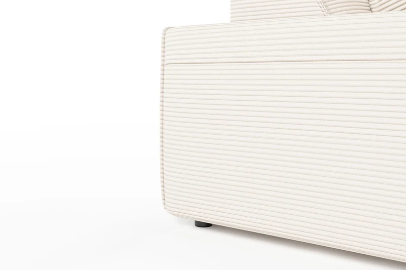 KAWOLA Sofa RANI 3-Sitzer Cord cremeweiß