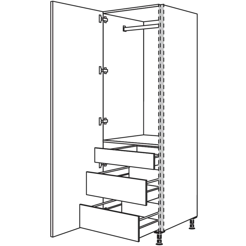 nobilia XL-Garderobenschrank NHSWGIAF40-1X 40 cm