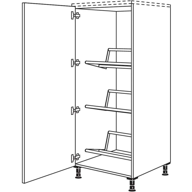 nobilia XL-Highboard für Getränkekisten HGTKF60-X 60 cm