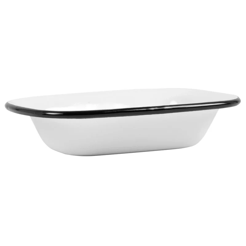 Seifenschale Emaille Creme Weiß 15cm Altum Seifenhalter Seifenablage