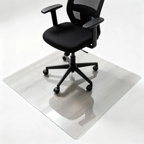 Bodenschutzmatte 50 x 180 cm Kratzfest, Transparent, Antirutsch Und Strapazierfähige, Versch. Größen, Stärke: 1,3 MM, Bodenschutzmatte Bürostuhl/Stuhlunterlage, Für Laminat & Fliesen, transparent