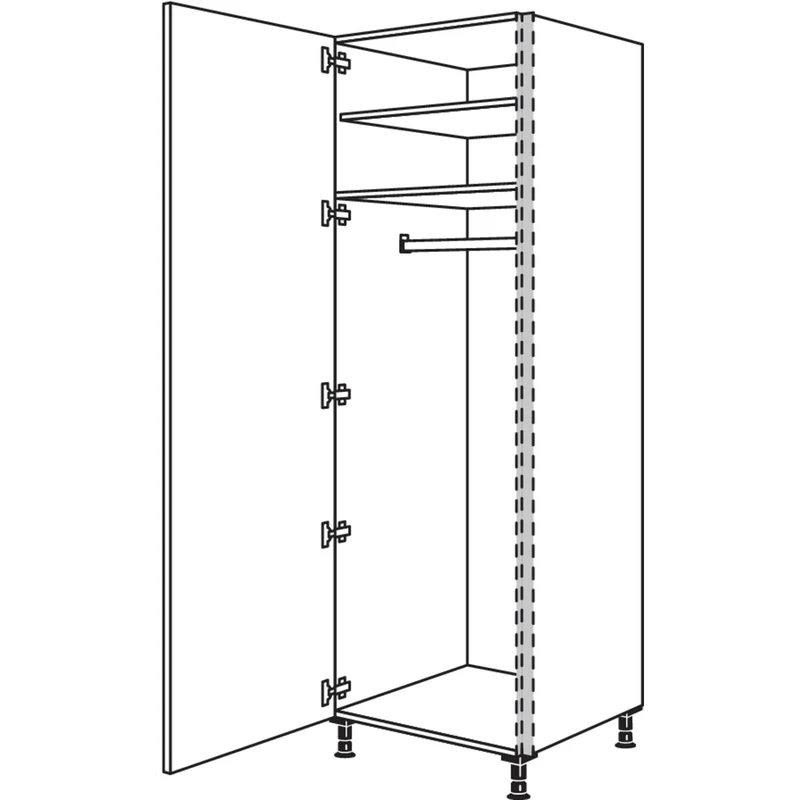 nobilia XL-Garderobenschrank NHSWGF40-1X 40 cm