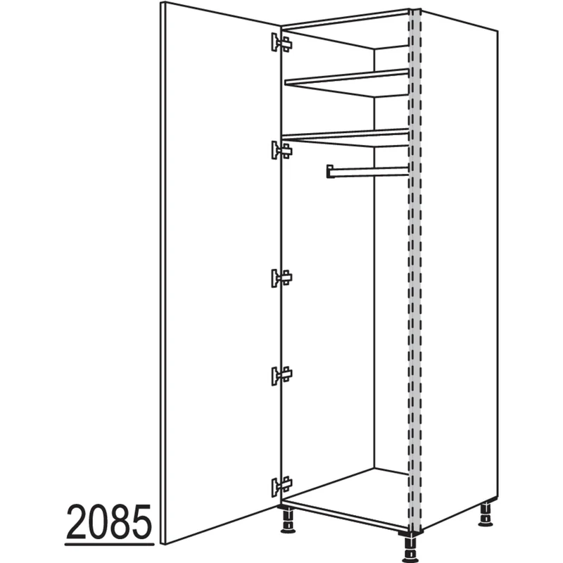 nobilia XL-Garderobenschrank NHSWGF40-1X 40 cm