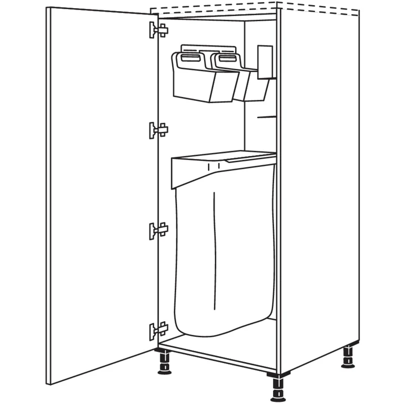 nobilia XL-Highboard mit Ordnungssystem Laundry-Area HOSF50-X 50 cm