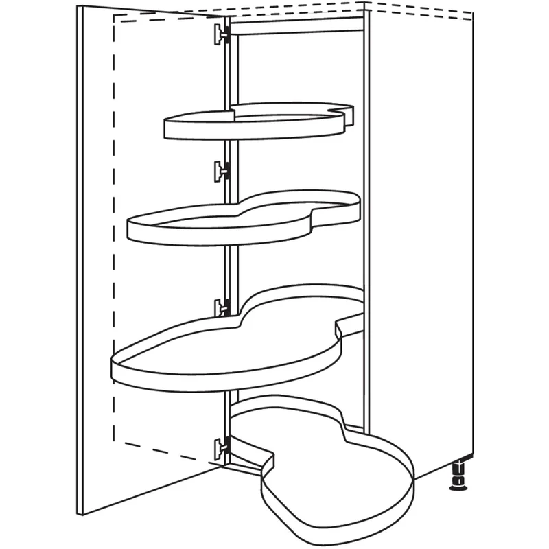 nobilia XL-Eck-Highboard mit Schwenkauszug HESAF100-50-X